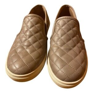 Steve Madden Leather Flocked Loafers Youth Teen Size 5.5 Slip‎ on Casual Comfort